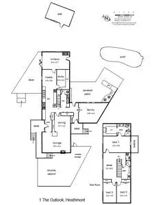 Floorplan of Homely house listing, 1 The Outlook, Heathmont VIC 3135