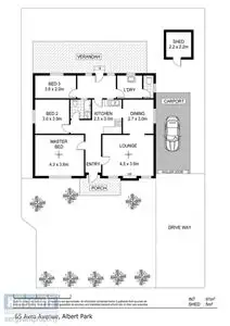 Floorplan of Homely house listing, 65A Avro Avenue, Albert Park SA 5014