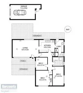 Floorplan of Homely house listing, 5 Bye Street, Parafield Gardens SA 5107