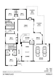 Floorplan of Homely house listing, 38 Timms Place, Horsley NSW 2530