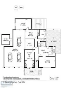 Floorplan of Homely house listing, 8 Stevens Avenue, Para Hills SA 5096