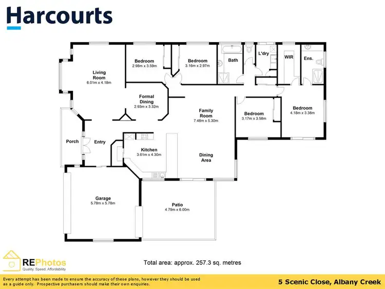 Floorplan of Homely house listing, 5 Scenic Close, Albany Creek QLD 4035
