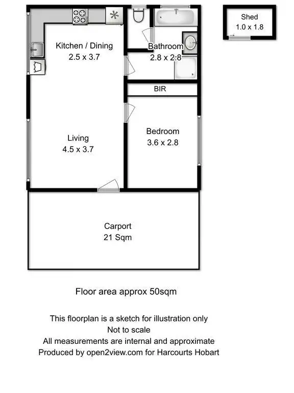 Floorplan of Homely villa listing, 3/8 Hull Street, Glenorchy TAS 7010