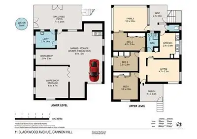 Floorplan of Homely house listing, 11 Blackwood Avenue, Cannon Hill QLD 4170