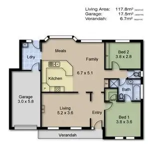 Floorplan of Homely house listing, 2-33 Colton Avenue, Magill SA 5072