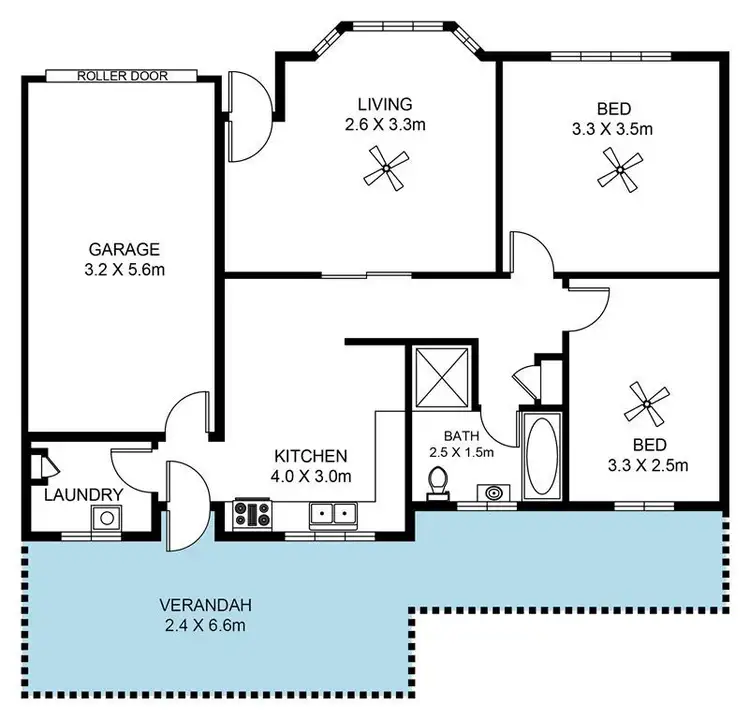 Floorplan of Homely unit listing, 5/477 Grange Road, Seaton SA 5023