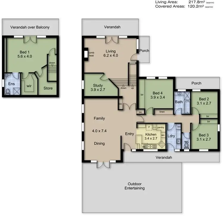 Floorplan of Homely house listing, 45 Wilpena Terrace, Aldgate SA 5154
