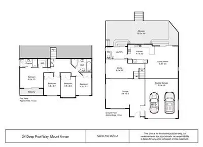 Floorplan of Homely house listing, 24 Deep pool Way, Mount Annan NSW 2567
