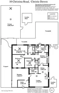 Floorplan of Homely house listing, 10 Christina Road, Christie Downs SA 5164