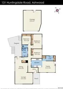 Floorplan of Homely house listing, 131 Huntingdale Road, Ashwood VIC 3147