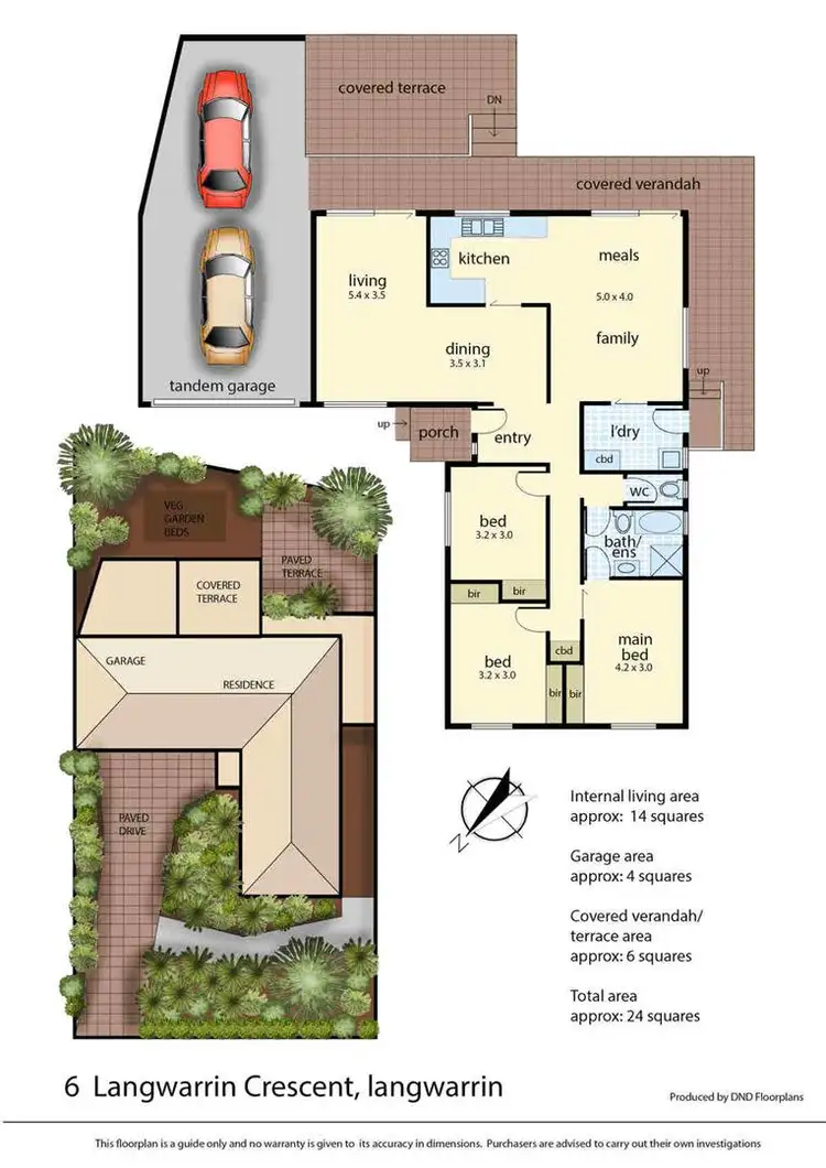 Floorplan of Homely house listing, 6 Langwarrin Crescent, Langwarrin VIC 3910