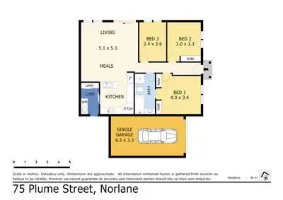 Floorplan of Homely townhouse listing, 75 Plume Street, Norlane VIC 3214