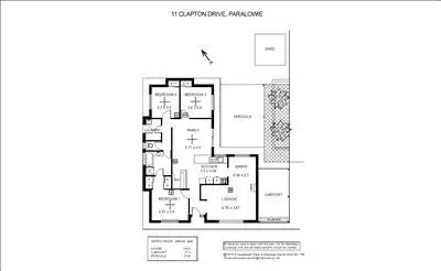 Floorplan of Homely villa listing, 11 Clapton Drive, Paralowie SA 5108