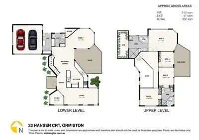 Floorplan of Homely house listing, 22 Hansen Court, Ormiston QLD 4160