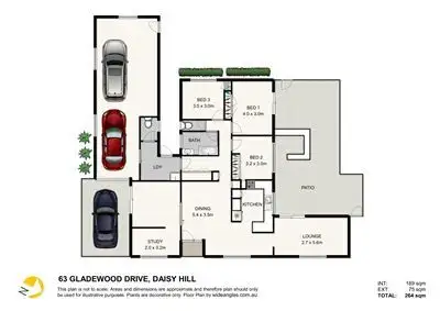Floorplan of Homely house listing, 63 Gladewood Drive, Daisy Hill QLD 4127