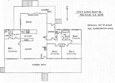 Floorplan of Homely house listing, 1357 Corny Point road, The Pines SA 5575