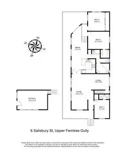Floorplan of Homely house listing, 6 Salisbury Street, Upper Ferntree Gully VIC 3156