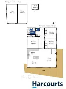 Floorplan of Homely house listing, 241 Roslyn Avenue, Blackmans Bay TAS 7052