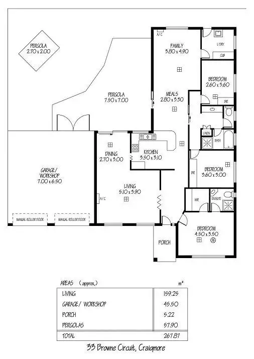 Floorplan of Homely house listing, 33 Browne Circuit, Craigmore SA 5114