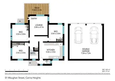 Floorplan of Homely house listing, 51 Maughan St, Carina Heights QLD 4152