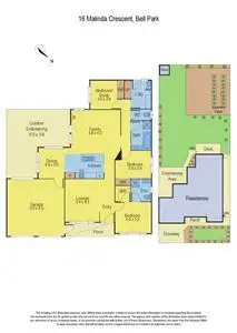 Floorplan of Homely house listing, 16 Malinda Crescent, Bell Park VIC 3215