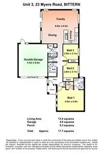 Floorplan of Homely house listing, 3/23 Myers Road, Bittern VIC 3918