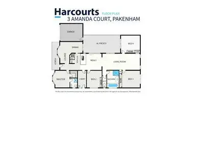 Floorplan of Homely house listing, 3 Amanda Court, Pakenham VIC 3810