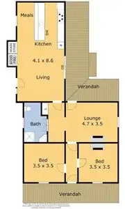 Floorplan of Homely house listing, 24 Sutherland Street, Meredith VIC 3333