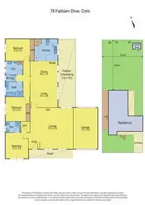 Floorplan of Homely house listing, 78 Fairbairn Drive, Corio VIC 3214