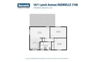 Floorplan of Homely unit listing, 16/1 Lynch Avenue, Huonville TAS 7109