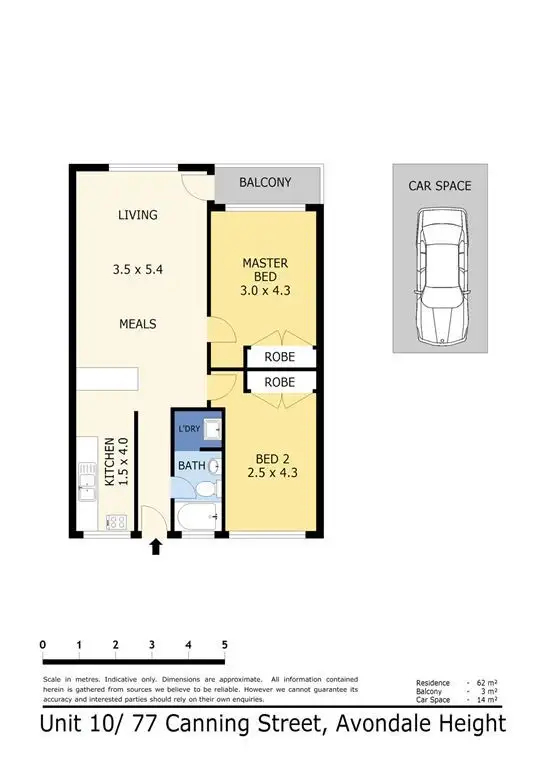 Floorplan of Homely apartment listing, 10/77 Canning Street, Avondale Heights VIC 3034