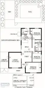 Floorplan of Homely house listing, 2 Speechley Court, Paralowie SA 5108
