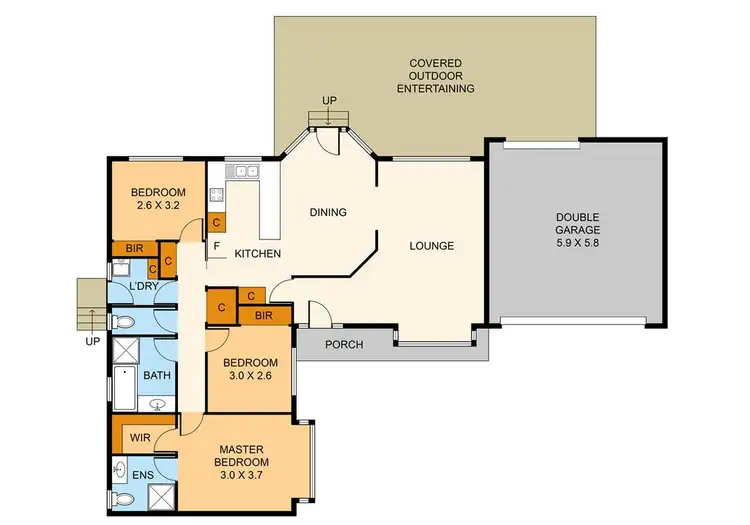 Floorplan of Homely unit listing, 2/12 Phyllis Avenue, Boronia VIC 3155