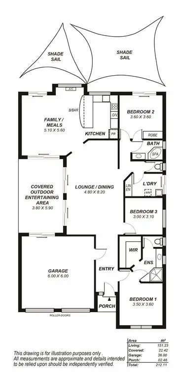 Floorplan of Homely house listing, 60 Cudmore Road, Mccracken SA 5211