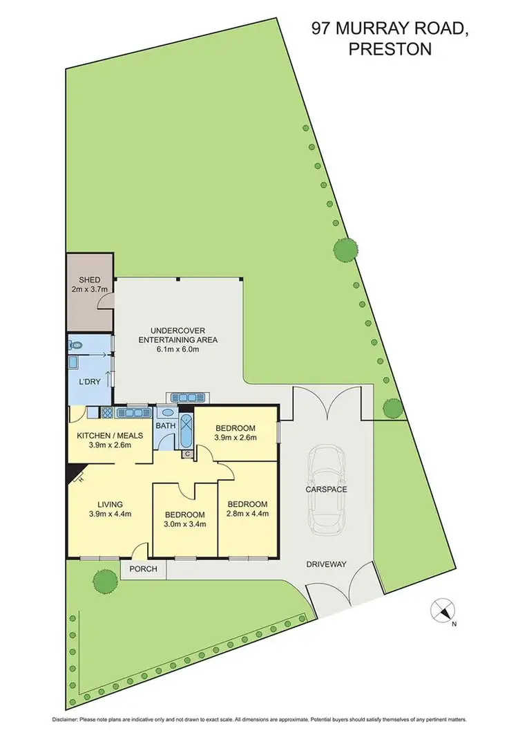 Floorplan of Homely house listing, 97 Murray Rd, Preston VIC 3072