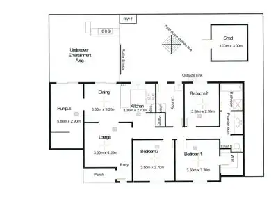 Floorplan of Homely house listing, 2a Pearce Street, Ottoway SA 5013