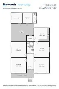 Floorplan of Homely house listing, 7 Fords Road, Geeveston TAS 7116