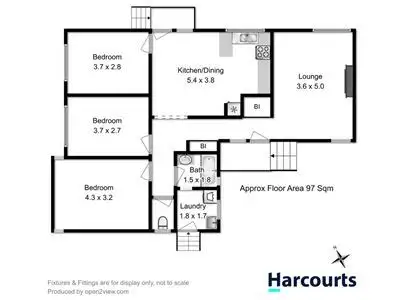 Floorplan of Homely house listing, 4 Benboyd Court, Rokeby TAS 7019