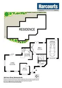 Floorplan of Homely semi-detached listing, 38A Veron Street, Wentworthville NSW 2145