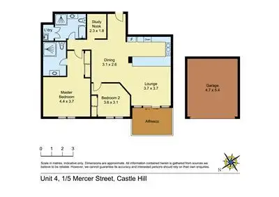 Floorplan of Homely apartment listing, 4/1-5 Mercer Street, Castle Hill NSW 2154
