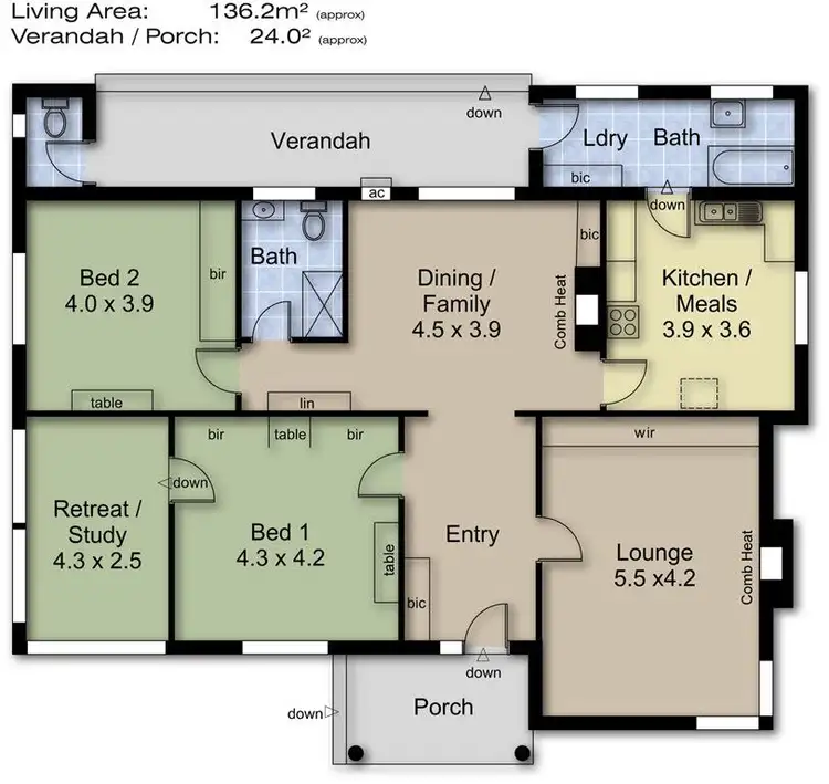 Floorplan of Homely house listing, 1A Dunn Road, Mount Barker SA 5251