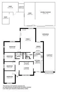 Floorplan of Homely house listing, 13 Highland Drive, Ridgehaven SA 5097