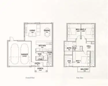Floorplan of Homely townhouse listing, Lot 33/3 Linoak Avenue, Lalor VIC 3075