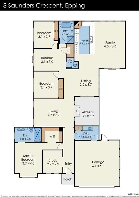 Floorplan of Homely house listing, 8 Saunders Crescent, Epping VIC 3076