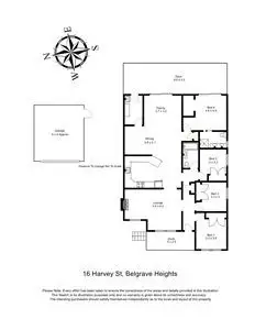 Floorplan of Homely house listing, 16 Harvey Street, Belgrave Heights VIC 3160