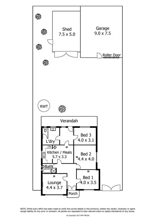 Floorplan of Homely house listing, 45 Hancock Avenue, Campbelltown SA 5074