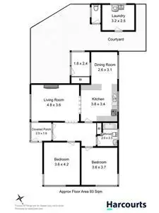 Floorplan of Homely unit listing, 1/14 Pitcairn Street, Glenorchy TAS 7010