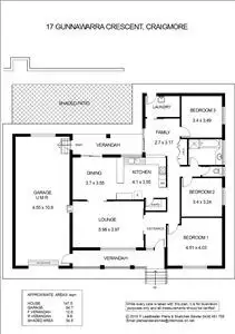 Floorplan of Homely house listing, 17 Gunnawarra Crescent, Craigmore SA 5114