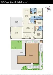 Floorplan of Homely house listing, 32 Oak Street, Whittlesea VIC 3757