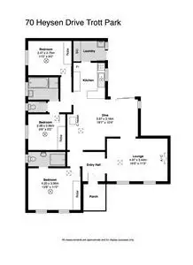Floorplan of Homely house listing, 70 Heysen Drive, Trott Park SA 5158